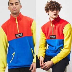 Retro Polaroid Pullover Fleece: Men's Large